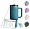 EPISENT 40oz Tumbler with Handle & Straw – Leak-Proof Stainless Steel Travel Mug | Vacuum Insulated Thermos Cup for Hot & Cold Drinks | Fits Car Cup Holders – Viral Gift for Men & Women (Blue Spruce)