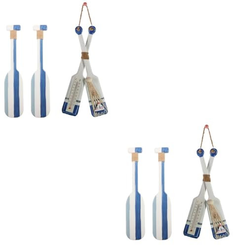 PRETYZOOM 2 Sätze Wanddekoration Paddel Nautisch Strand Dekoration Surfbrett Schiff Boot Living Room Decoration House Decoration Paddel-dekore Haushaltsschmuck Holz Stück * 2