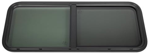 Ventana de autocaravanas con mosquitera, ventana de RV, ventana de caravana, ventana lateral, ventana de exposición para caravanas, caravanas, autocaravanas (1000 x 400 mm)