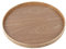 Plateau de Service Rond en Bois Massif, Extra Large 37.5 Cm / 14.76 Pouces Plateau de Service à thé, Plateaux en Bois Robuste pour Grand Comptoir de Table Basse Ottoman Plateau