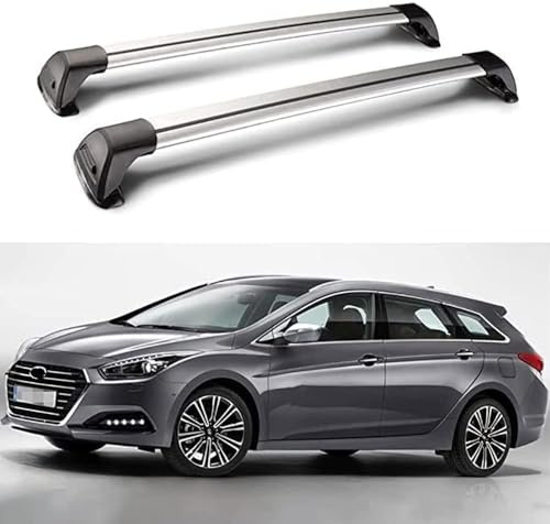 DRYFAL DachträGer RelingträGer für Hyundai i40 Estate 2011-2020 Dachgepäckträger Aluminium mit Dachreling für Fahrradträger Dachboxen Skihalter