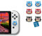 MMEGaming Agarres para Pulgar compatibles con Switch 1, Tapones de Joystick para Mando Switch, Grips Switch 1, Lite, OLED, JoyCon Grip, Accesorios Joy Cons Switch (Sonic)