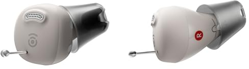 Cearvol Nano Amplificatore del Suono per Anziani, Custodia di Ricarica con Controllo, 3 Modalità, 3 Programmi Sonori, Senza Fischi, Senza Bluetooth/App (Galassia)