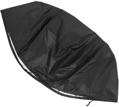 Veemoon Grillabdeckung 210d Gewebe Robuste Runde BBQ Schutzhaube 76x58cm Passgenau Für Kugelgrills Wetterfest Für Outdoor Camping Und Gartenschutz