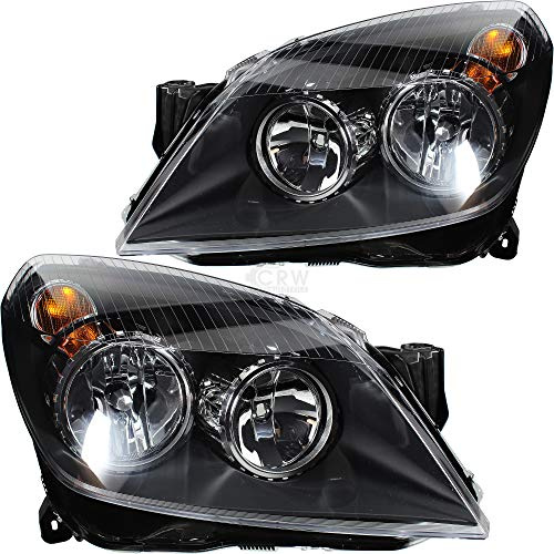 Halogen Scheinwerfersatz Scheinwerfer Satz Hauptscheinwerfer Set links rechts H7/H1 passend für Astra H L48 A04 L35 L08