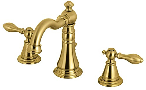 Kingston FSC1970AL Robinet de toilette anglais classique 8, cuivre, Laiton brossé., 5-5/16