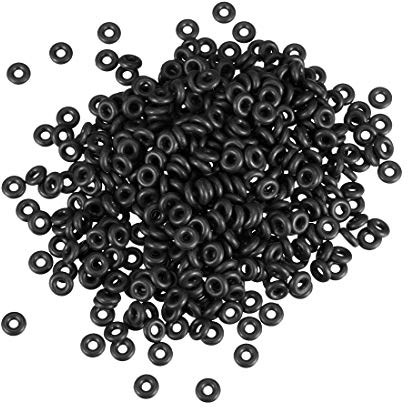 sourcing map 500 Stück O-Ringe Dichtungsringe, 6 mm AD 2 mm ID 2 mm Breite Metrische Dichtung Metrische Nitrilkautschuk Gummi Dichtung für Sahnespender Poolpumpe Schnellkupplung Kaffeebecher