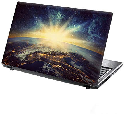 TaylorHe 15.6 inch Colorful Vinyl Stickers with Pattern for Laptop (15 x 10) Laptop Skin Planet, Sunrise, Space