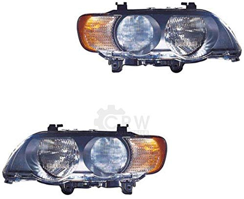 Scheinwerfer Set X5 E53 Bj. 99-03 mit Blinker(weiß) H7+HB3