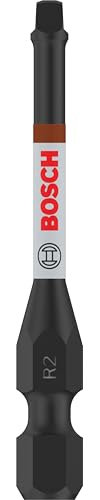 Bosch 2x PRO Robertson Impact Bit (125 x 50 mm, Professional Zubehör Schraubendreher, Schraubendreher)