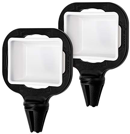 Luter 2 Pièces Porte-Sauce Ensemble de Trempage Mini Tasses à Tremper Ketchup Accessoires de Voiture Récipient à Sauce pour Véhicule