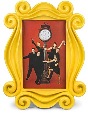 Friends TV-Show, Gelbe Tür, Polyresin, Bilderrahmen mit Ständer, zum Aufhängen, Heimdekoration für Schreibtisch, Tisch, Galerie, Wand, Küche, 25,4 x 19,1 cm