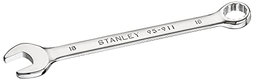 Stanley Ring-Maulschlüssel STMT95911-0 (18mm, 12-Kant, um 15° gekröpfter Kopf für bessere Zugänglichkeit, ohne Ratsche)