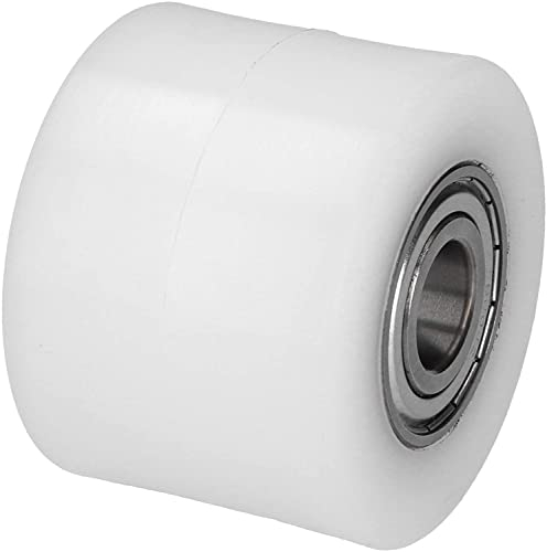 WIKO Hubwagen Rollen Polyamid Rolle 80x60 mm Laufrollen mit Kugellager Hubwagen Räder Nylon Paletten Fixierer Rad Palettenrollen 400 kg (20 mm (Achsloch))