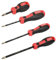Autobest 4 tournevis cruciformes Phillips PH2, Manche troué et prise en main ergonomique