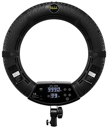 Yidoblo 18-Zoll-Bluetooth-Steuerungs-LED-Ringlicht für Telefon und Kamera,96 W,2800K-9900K für Fotografie,Make-up,YouTube-Videoaufnahmen,kompatibel mit Kamera und Handy(Ohne Stativ und Tasche)
