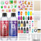 AOLLEN Epoxy Resin Kits for Beginners, 400ml Crystal Clear Resin Accessories with Moulds, Resin Pigment, Resin Glitter, Gold Leaf, Dried Flowers, Epoxy Resin Starter Kit for Jewelry Making