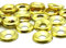 30 x Screw cup washers 10g brass plated16mm pressed countersunk screw washer