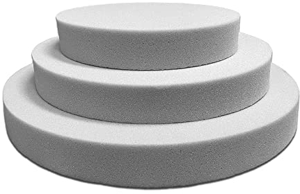 SEEBAUER living® Schaumstoffplatte MEDIUM rund | RG35/40 | Auflage für Möbel und Palettenmöbel | Rundes Schaumkissen aus PU-Schaum | Formstabil und langlebig | 52 x 2,0 cm