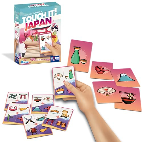 HUCH! | Touch it - Japan | Familienspiel | Für 2 bis 6 Spieler ab 6 Jahren | Erfühle die Prägung auf der Kartenrückseite | Für Jede Gelegenheit und Altersstufe