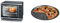 SEVERIN TO 2056 Back- und Toastofen mit Umluftfunktion (1.600 W, Inkl. Grillrost und Backblech, 30 L) silber/schwarz & CHG 9776-46 Pizzablech, 2 Stück (d = 28 cm)