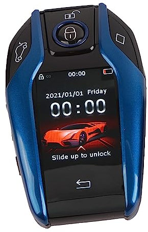Dioche Keyless Go Nachrüsten, Universelle TK800+ LCD Touchscreen Smart Key Fernbedienung für schlüssellosen Zugang für alle Motormodelle mit Start Stopp (Blau)