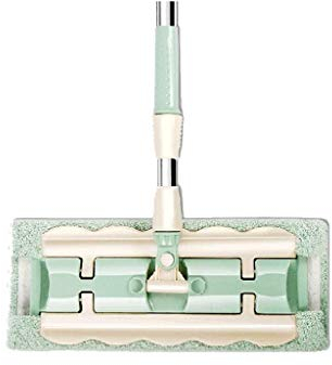 Trapeador, Trapeador Profesional de Microfibra Trapeador Plano 360 para Limpieza de Pisos, Trapeadores de Limpieza de Pisos húmedos y Secos para Madera Dura, Madera, Azulejos, Paredes, Dignified