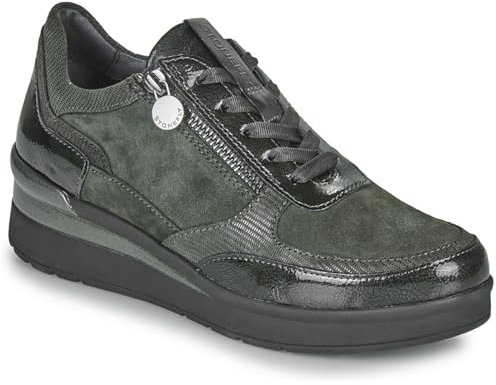 STONEFLY Sneakers zeppa camoscio /vernice Grigio