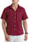 HISDERN Men's Linen Shirts Casual Short Sleeve Shirt for Men Adult Summer Beach Button Down Shirt with Pocket Regular Fit S Burgundy