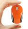 Mini mouse wireless carino per computer portatile, tascabile, compatto, da viaggio, USB, 3 pulsanti, 1600 DPI, mouse senza fili, per PC, notebook, MacBook, regalo per bambini e ragazze (arancione)