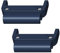 AireWiki 2 Adapters kompatibel mit Garmin Fenix7/ Fenix7pro/ Fenix 7 Solar Edelstahl Metall Quick-Fit Connector für Armband Uhrenarmband mit Breite von 22mm (blau)