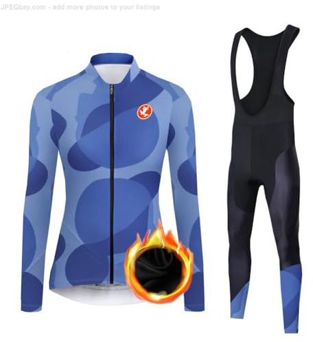 UGLY FROG 2025 Fahrradtrikot Set Lang Radbekleidung Winter Sportbekleidung Radtrikot +Fahrradhose Outdoor Bike Thermo Sportdress MTB Sets