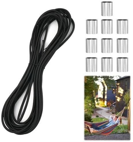 6 mm x 10 m Corda Elastica Resistente Cordino Elastico Tent Elastic Rope, Corde Elastiche Spago Resistente Esterno Tenda da Sole per Pesca, Vela, Campeggio, Rimorchio, Tenda Elastic Bungee Cord
