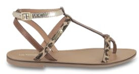 LES TROPEZIENNES PAR M. BELARBI Femme HILADEN Chaussures Ville Sandale et Nu-Pieds, Leopard Multi, 39 EU