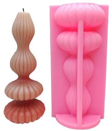 Mumuve Moldes de bolas de línea, moldes de silicona esférica, moldes de velas geométricas, moldes de yeso, moldes de resina epoxi, suministros de manualidades para mesa