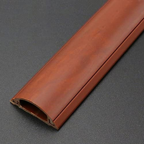 Kabel-Raceway-Kabelabdeckungssystem, für TV/Wand/Decke/Boden, PVC-Holz-Effekt, Verlängerungskabel, Concealer zum Verwalten und Verstecken von Drähten