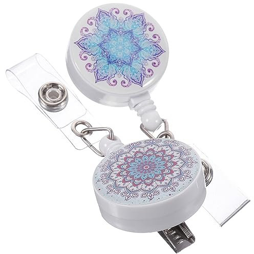 NUOBESTY 2stücke Teiliges Einziehbarer Namensschildhalter Mit Musterdruck Verstellbarer Clip Für Krankenschwestern Sicherheitspersonal Und Mitarbeiter Langlebig Und Vielseitig Für Ausweis u