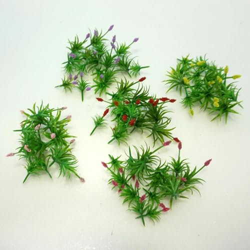 Lot de 30 plantes miniatures miniatures pour maquettes de plantes de construction 4 cm