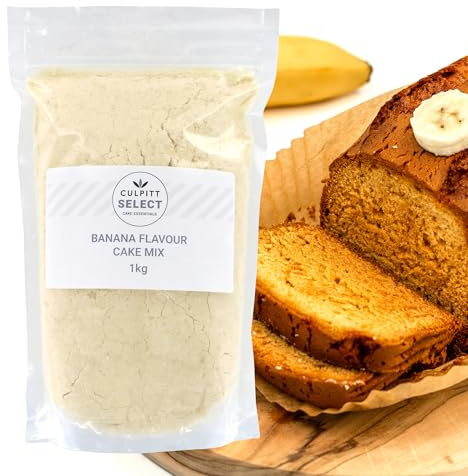 Culpitt Banana Cake Mix | Easy Cakes & Cupcakes - 1kg | Easy, Reliable, & Delicious. Baking Mix For Celebration Sponge Cakes or Banana Bread. Just Add Water. Two 8 Sponges.