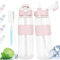 AOPREL Borraccia da 1 l, a prova di perdite, per sport, 1 l, con cannuccia, senza BPA, per palestra, scuola, bicicletta, fitness, campeggio (rosa)