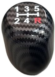Schaltknäufe Auto Universal Racing 5-Gang-Aluminium-Auto-Schaltknauf Schaltgetriebe Schaltknauf Schalthebel Automatik(1pc carbon color NEW)