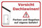 Melis-Folienwerkstatt Schild Vorsicht Dachlawinen - 30x20cm - Bohrlöcher - 3mm Hartschaum – 20 VAR S00018-023-B