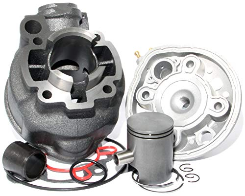 Easyboost Kit Gruppo Termico Cilindro 50 per AM6 Ghisa Testa Pistone Segmenti Tipo Origine Moto Minarelli MBK Xlimit Xpower Yamaha DT RS XP6-XPS Beta Rieju TZR Sherco