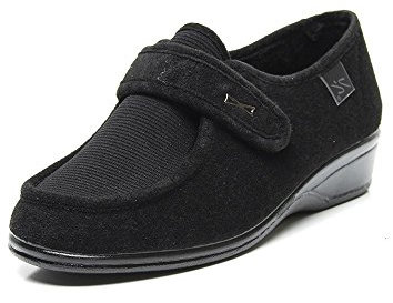 Doctor Cutillas 771 Chaussure femme Confort pied large Noir Femme, Noir , 39 EU