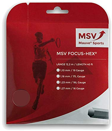 MSV Focus Hex 12m schwarz Saitenset 1.27mm
