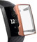 XIHAMA Screen Protector Compatible with Fitbit Charge 4 3, Soft TPU All-Around Cover Anti-Scratch Protective Cases Bumper for Charge 4 3(RoseGold)