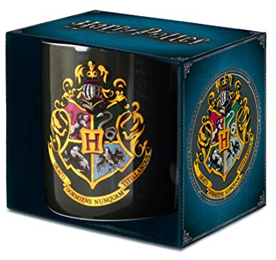 Logoshirt® Harry Potter I Hogwarts I Logo I Mug I Tasse à café I Porcelaine I 300 ml I Dans une boîte cadeau colorée I Design original sous licence