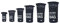DonDon Dry Bag wasserdichte Tasche 2l, 5l, 10l, 15l, 20l, 30l Pack-Sack Beutel mit Schultergurt - schwarz 2 Liter
