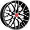 RS4-7.5JX17 5/112 ET45 66,6 BLACK FRONT POLISH