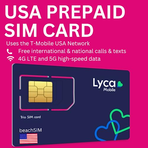 BeachSIM T-Mobile USA SIM unlimitierte Daten & Telefonie & SMS (USA - 14 Tage)